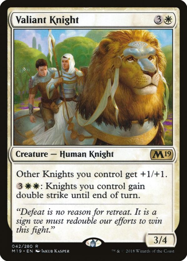 Valiant Knight [Core Set 2019] Supply