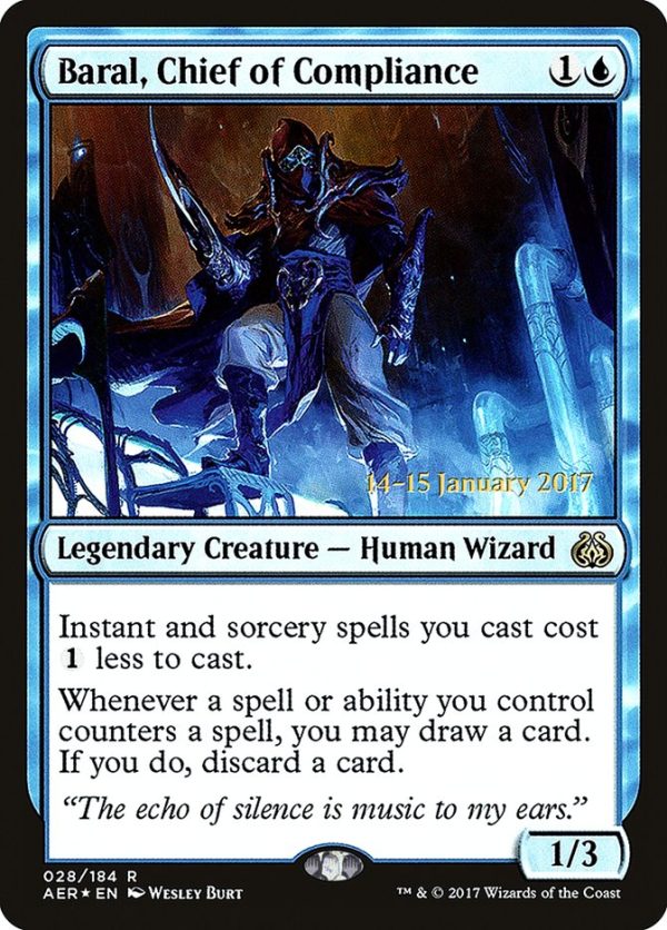 Baral, Chief of Compliance [Aether Revolt Prerelease Promos] Supply