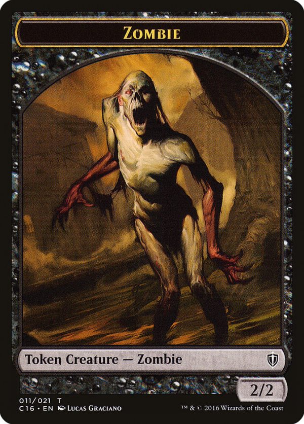 Zombie    Worm Double-Sided Token [Commander 2016 Tokens] Fashion