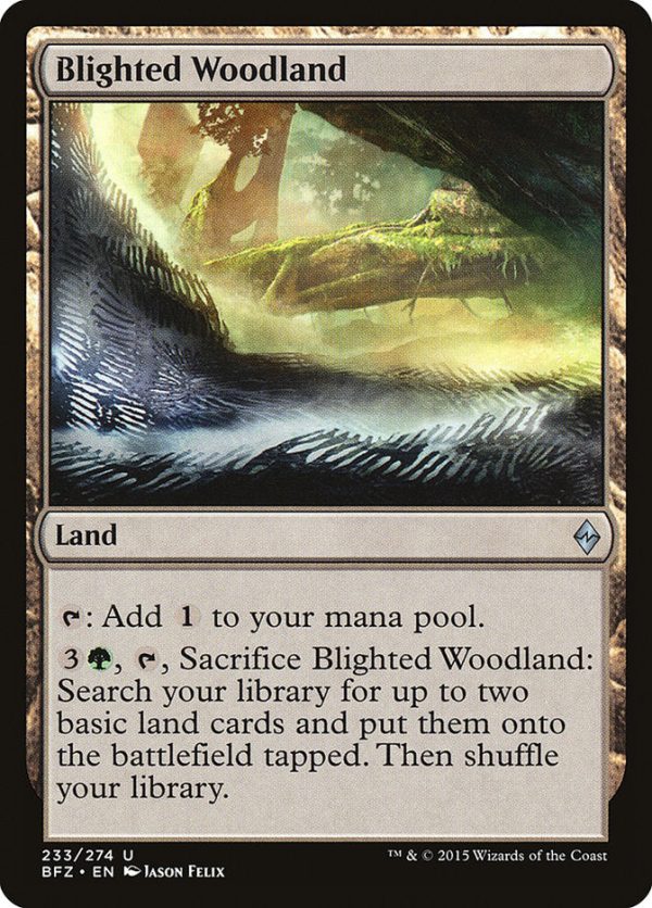 Blighted Woodland [Battle for Zendikar] Online Sale