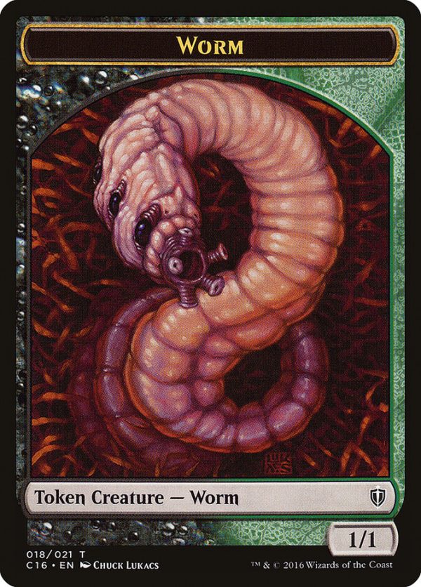 Zombie    Worm Double-Sided Token [Commander 2016 Tokens] Fashion