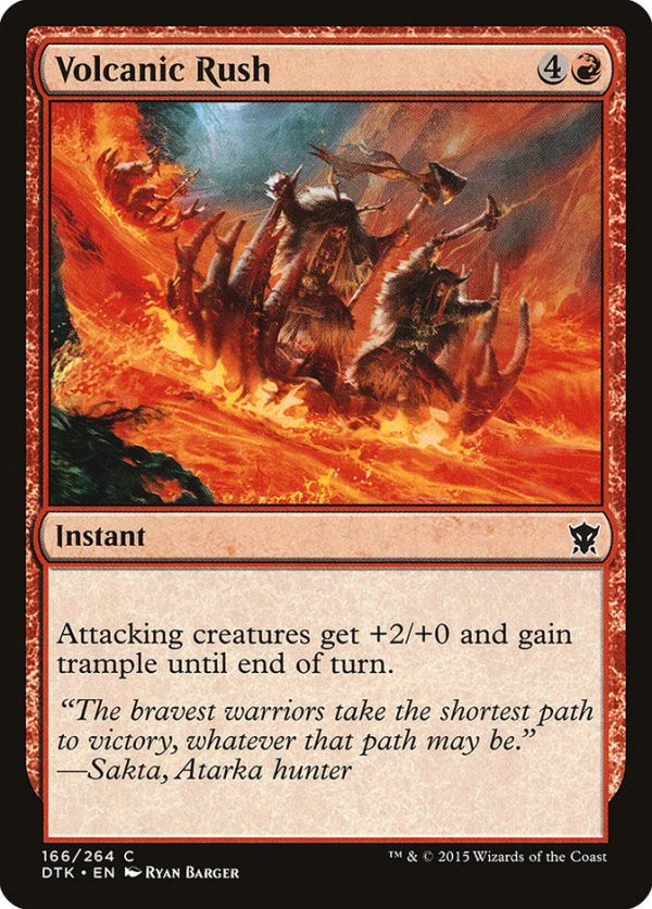 Volcanic Rush [Dragons of Tarkir] Online now