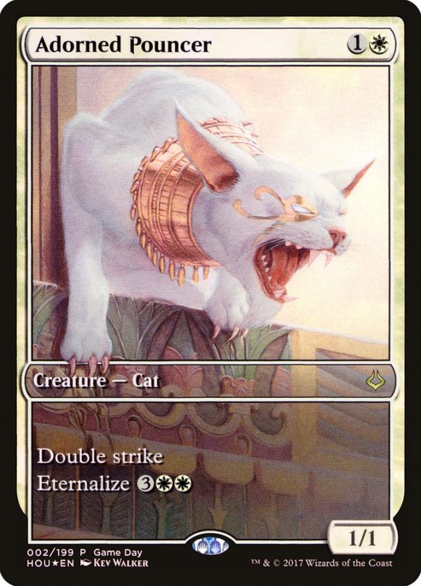 Adorned Pouncer (Game Day) (Full Art) [Hour of Devastation Promos] Sale