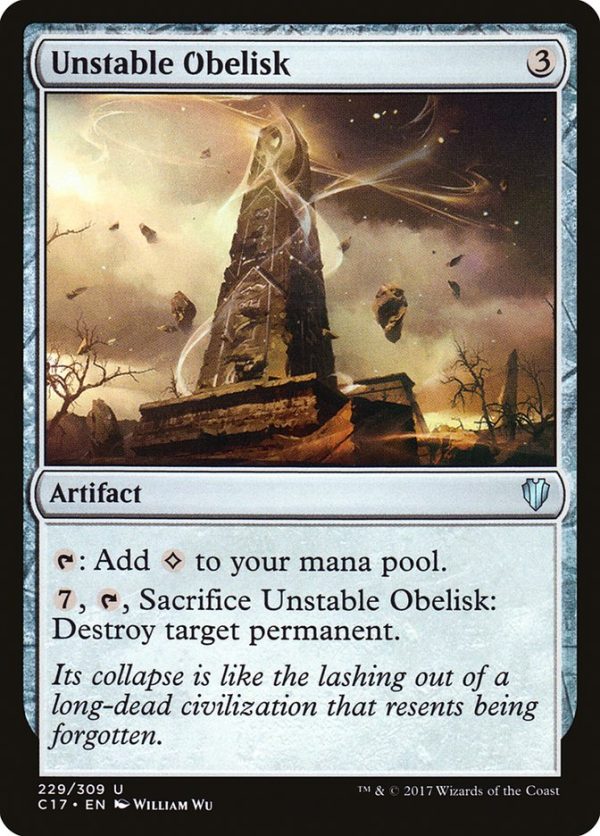 Unstable Obelisk [Commander 2017] Cheap