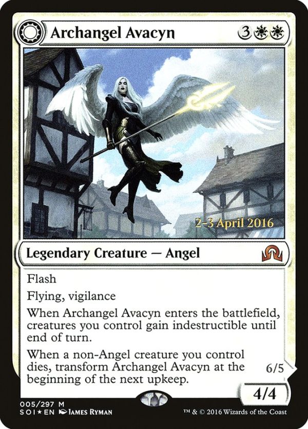 Archangel Avacyn    Avacyn, the Purifier [Shadows over Innistrad Prerelease Promos] For Cheap