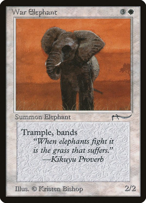 War Elephant (Dark Mana Cost) [Arabian Nights] Online now