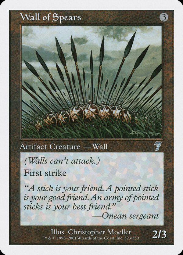 Wall of Spears [Seventh Edition] For Discount