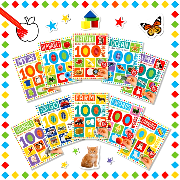 100 Words Sticker Activity Book 10-set Online Hot Sale