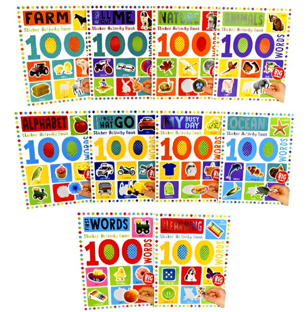 100 Words Sticker Activity Book 10-set Online Hot Sale