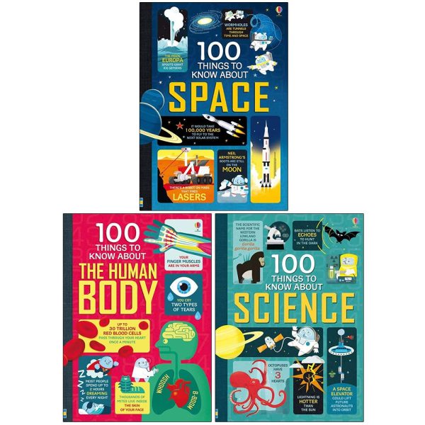 Usborne 100 Things to Know About 3 Books Collection Set Online now